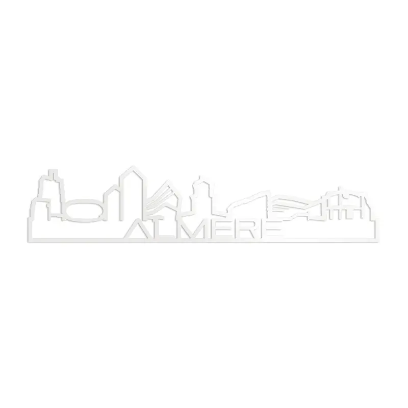 Skyline Shape Almere Wit Glanzend