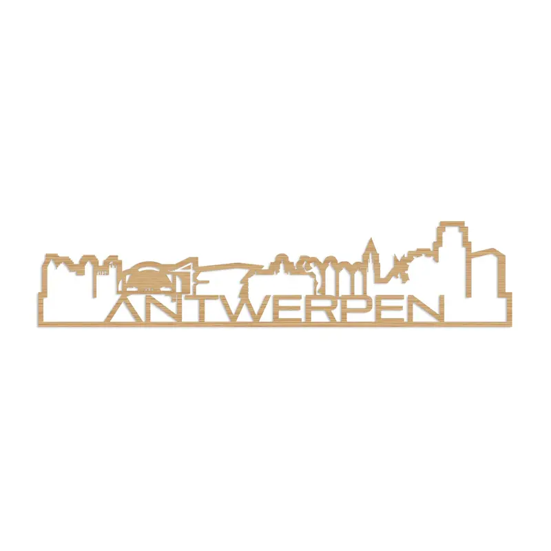 Skyline Shape Antwerpen Bamboe