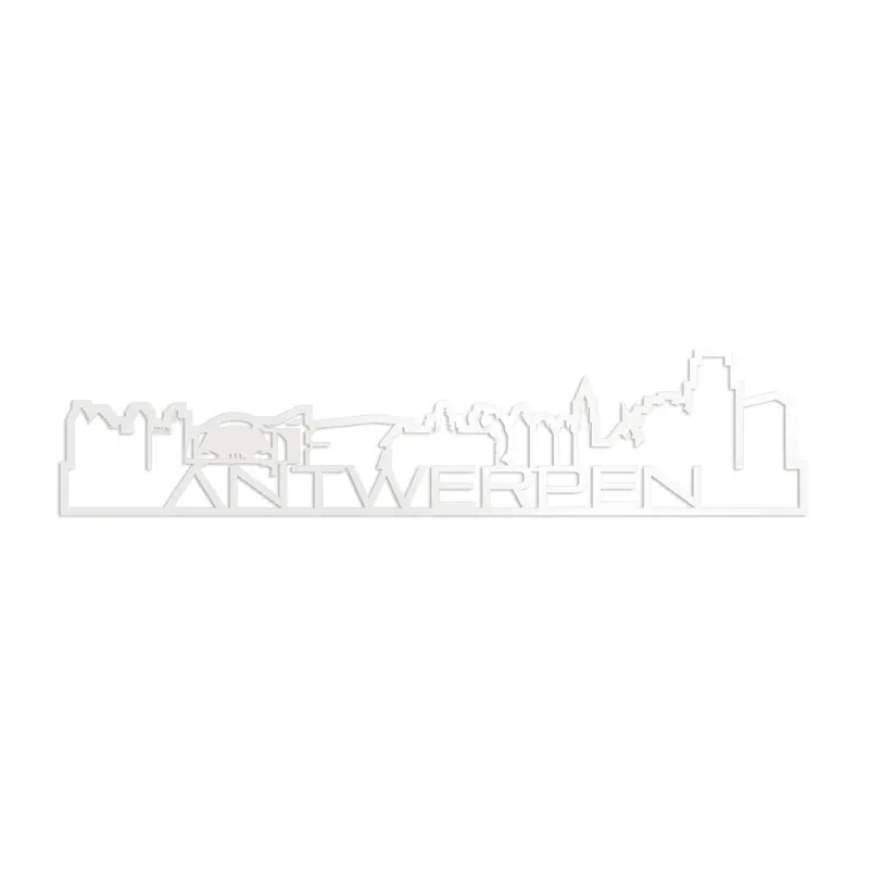Skyline Shape Antwerpen Wit Glanzend