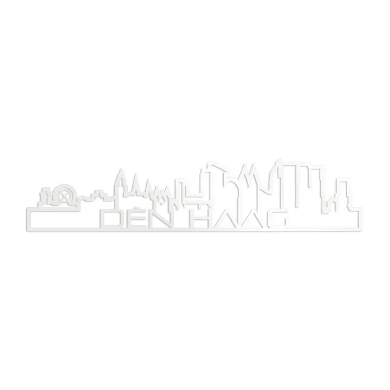 Skyline Shape Den Haag Wit Glanzend
