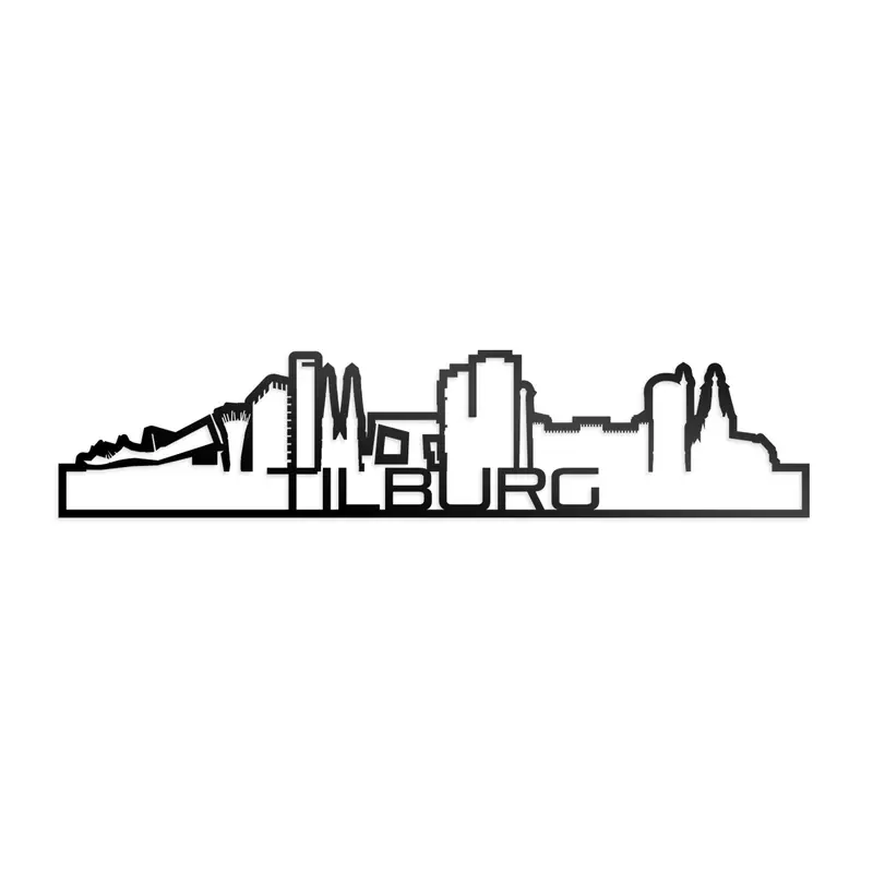 Skyline Shape Tilburg Zwart Glanzend