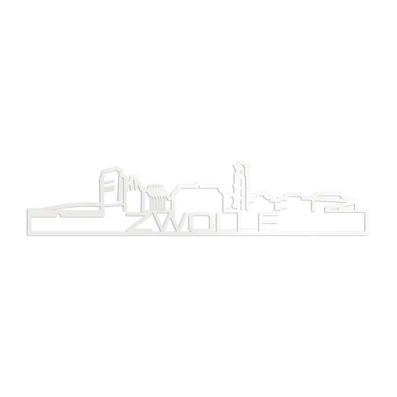 Skyline Shape Zwolle Wit Glanzend