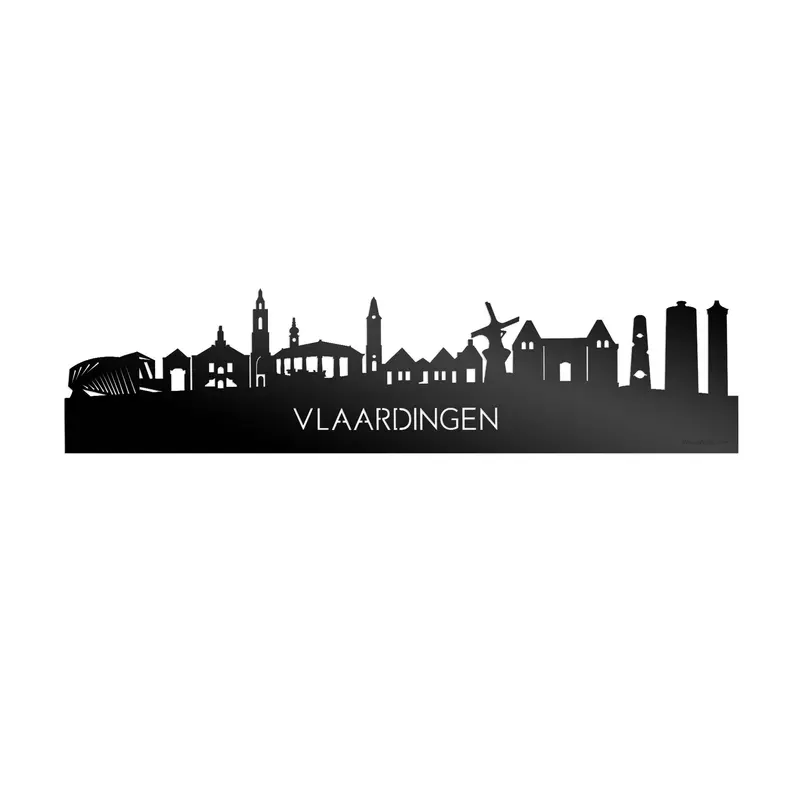 Skyline Vlaardingen Zwart Glanzend