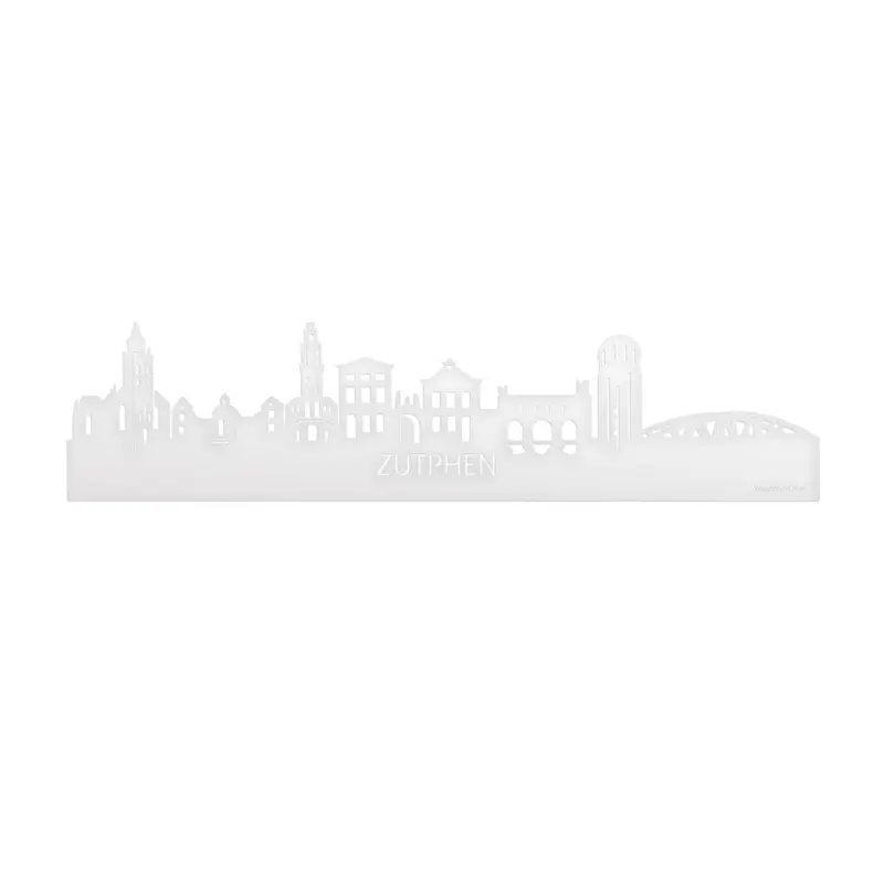 Skyline Zutphen Wit Glanzend