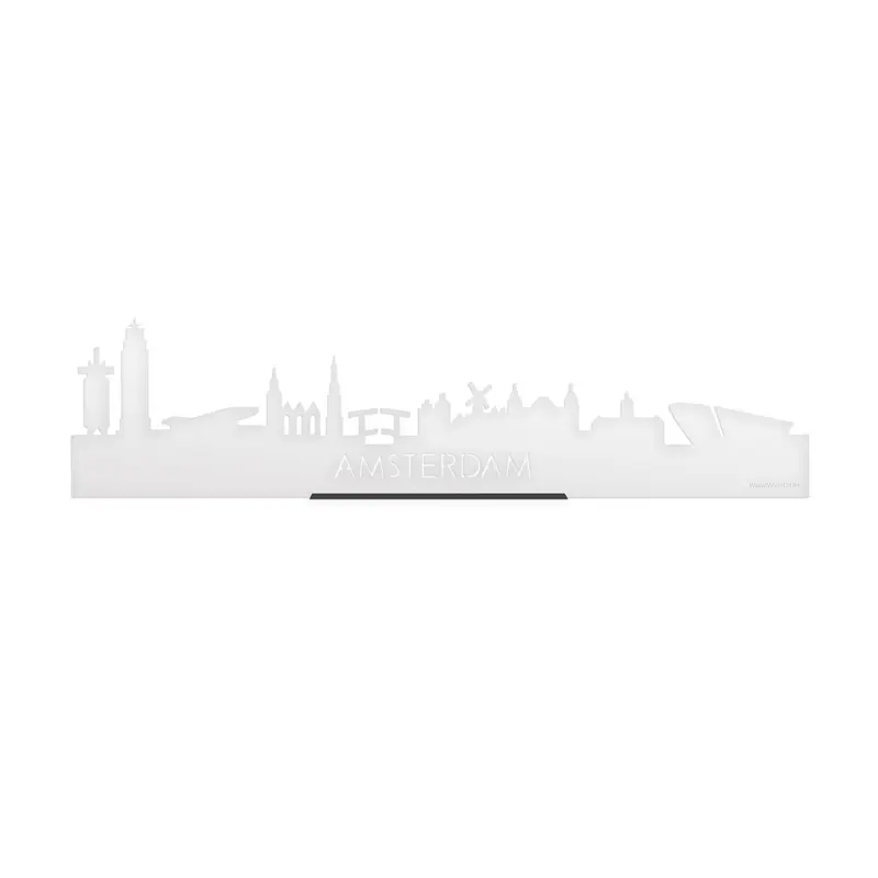 Standing Skyline Amsterdam Wit Glanzend