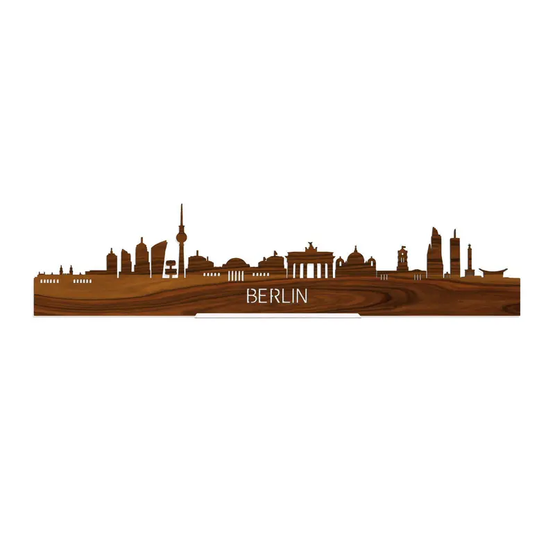 Standing Skyline Berlijn Palissander