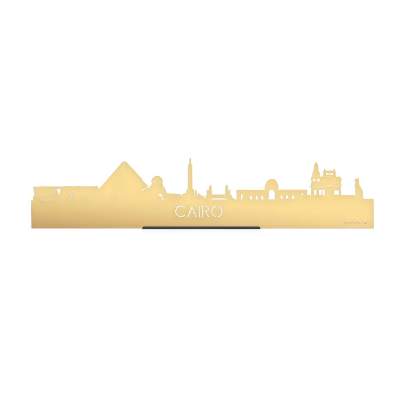 Standing Skyline Cairo Goud Metallic
