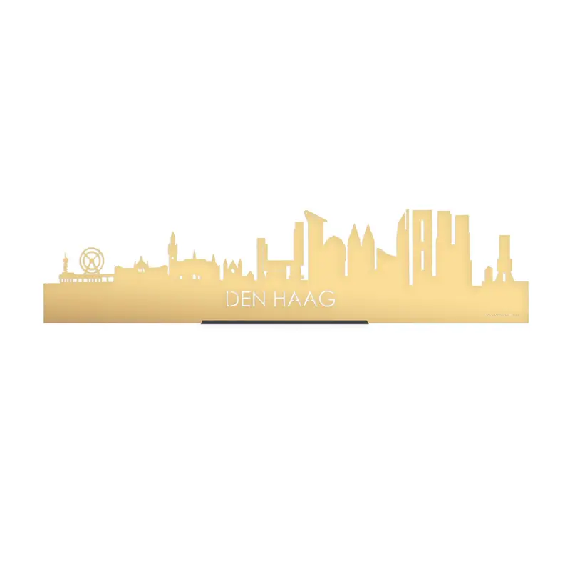 Standing Skyline Den Haag Goud Metallic