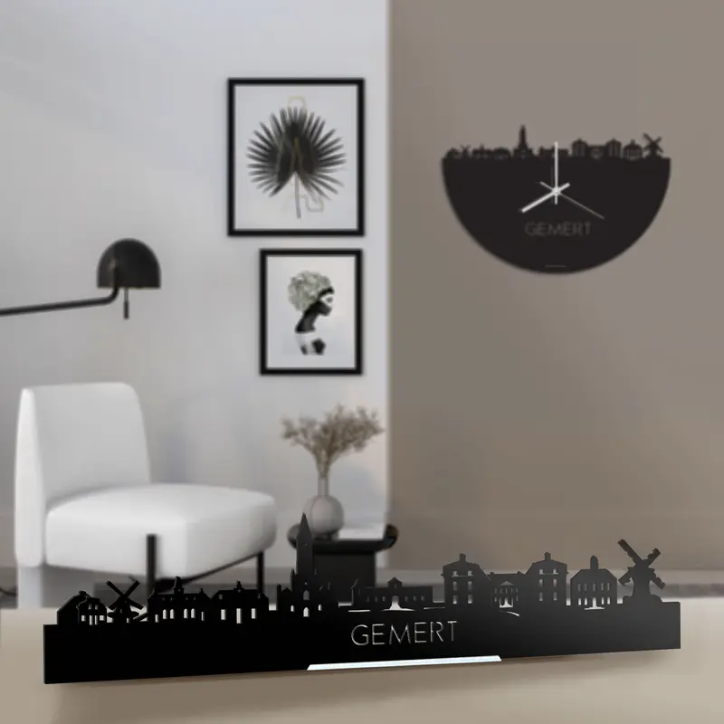 Standing Skyline Gemert Zwart Glanzend