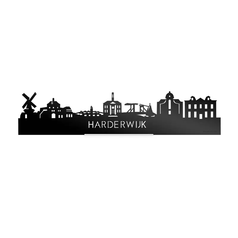 Standing Skyline Harderwijk Zwart Glanzend
