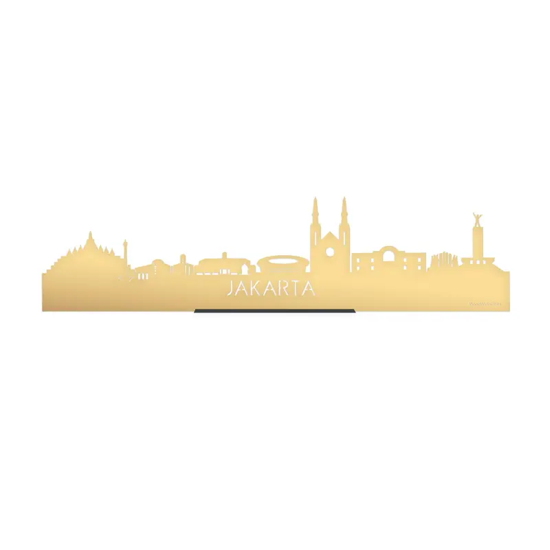 Standing Skyline Jakarta Goud Metallic