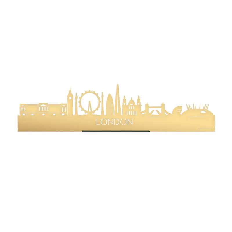 Standing Skyline London Goud Metallic