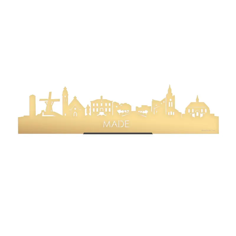 Standing Skyline Made Goud Metallic