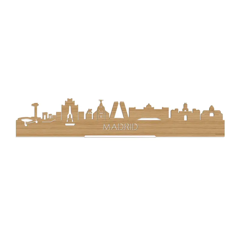 Standing Skyline Madrid Bamboe