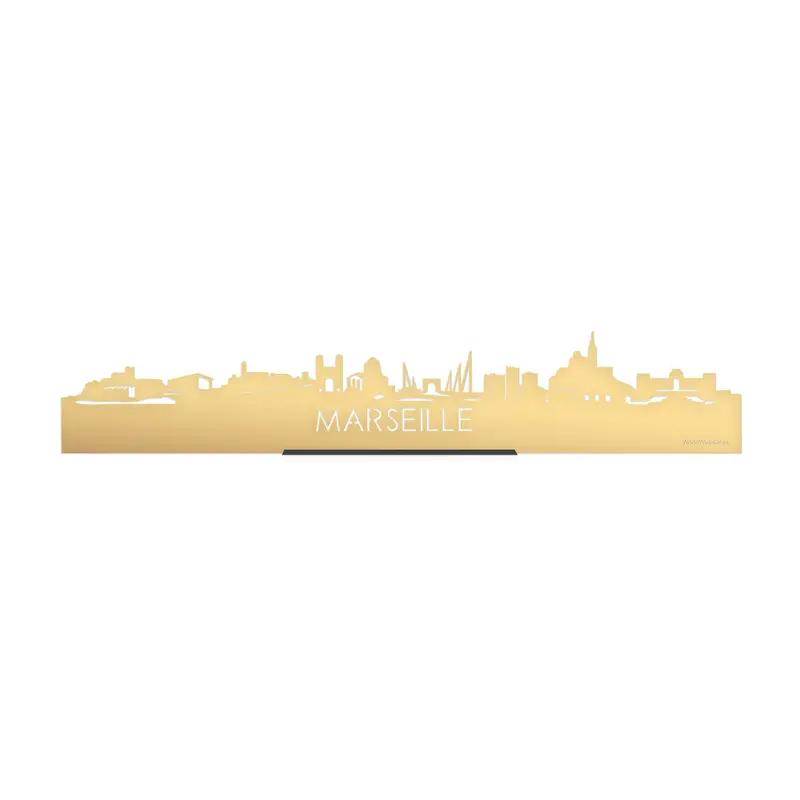 Standing Skyline Marseille Goud Metallic
