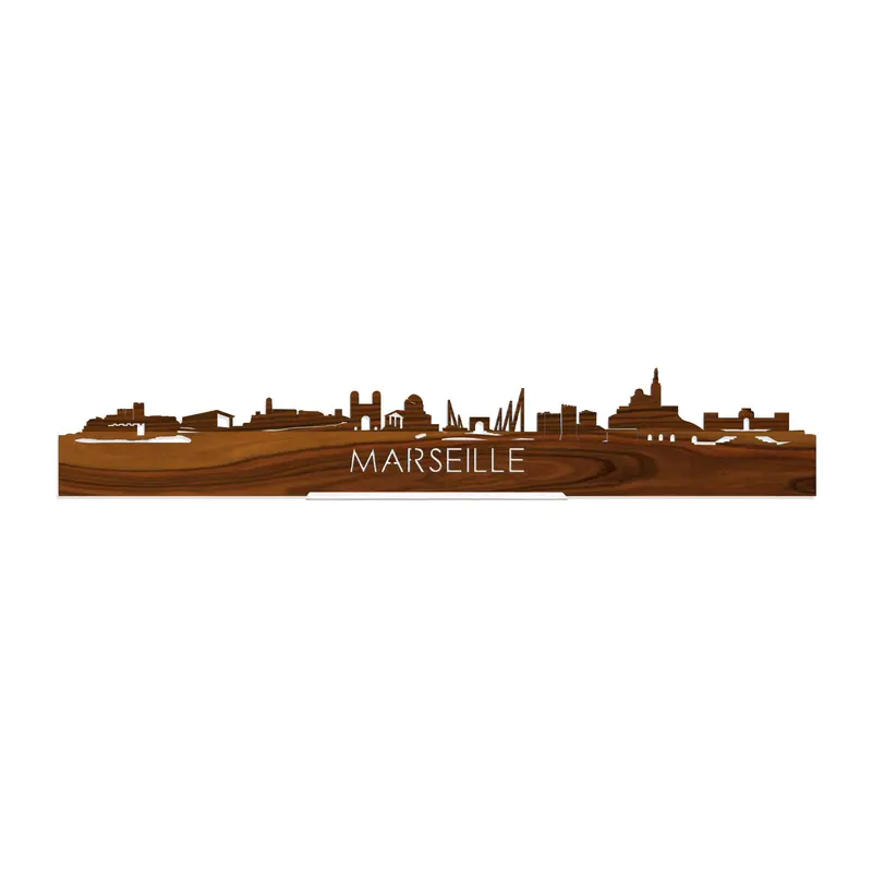 Standing Skyline Marseille Palissander