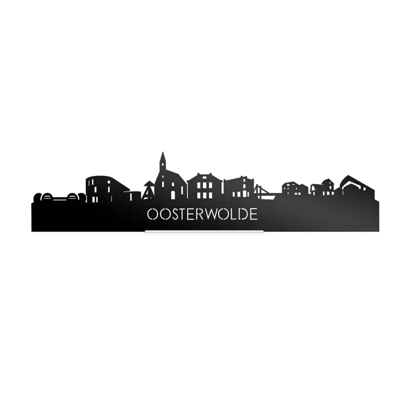 Standing Skyline Oosterwolde Zwart Glanzend