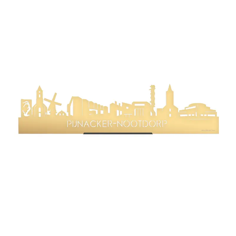 Standing Skyline Pijnacker-Nootdorp Goud Metallic