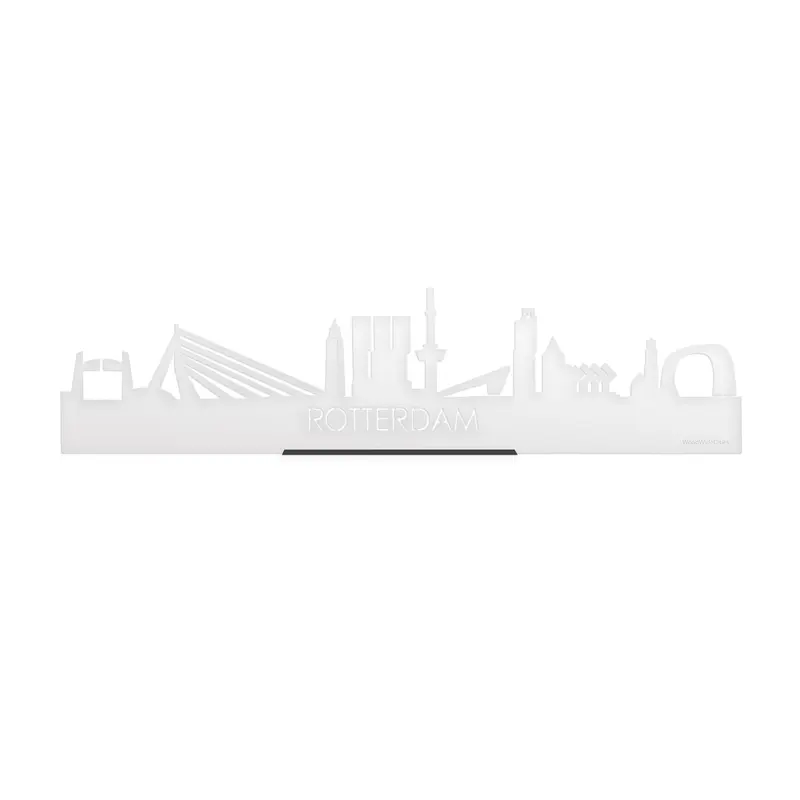 Standing Skyline Rotterdam Wit Glanzend