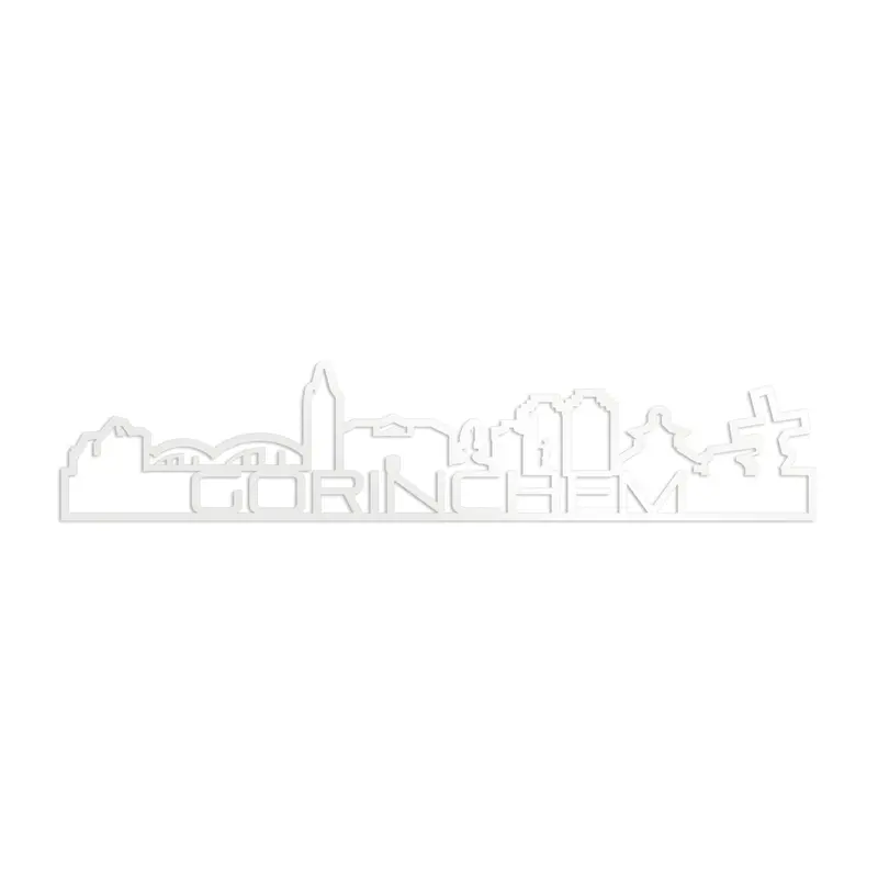 Standing Skyline Shape Gorinchem Wit Glanzend