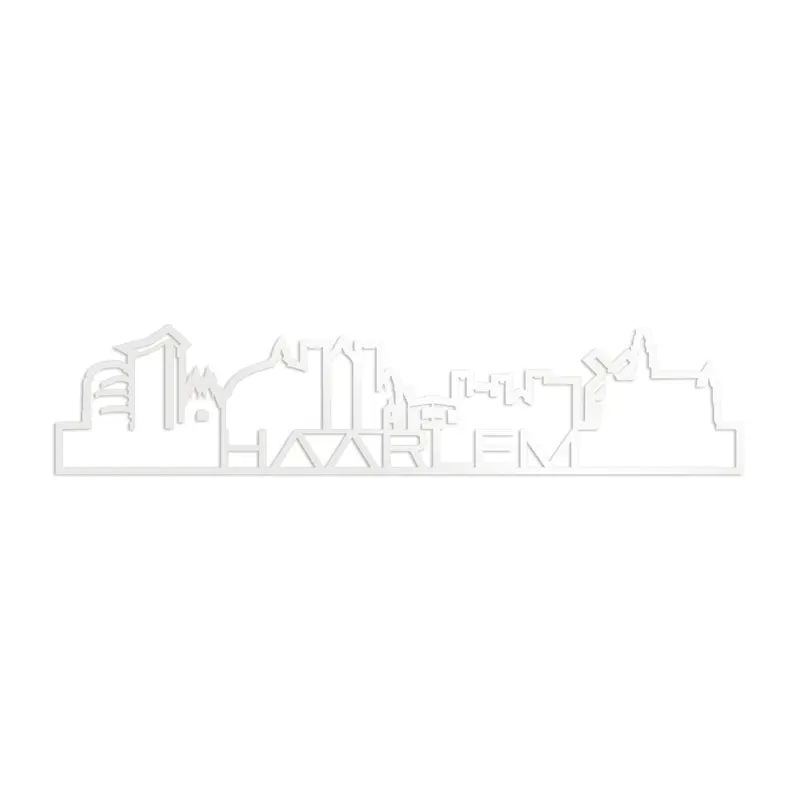 Standing Skyline Shape Haarlem Wit Glanzend