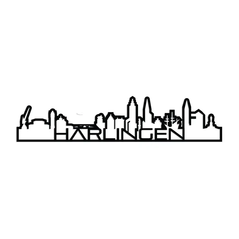 Standing Skyline Shape Harlingen Black