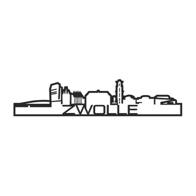 Standing Skyline Shape Zwolle Black