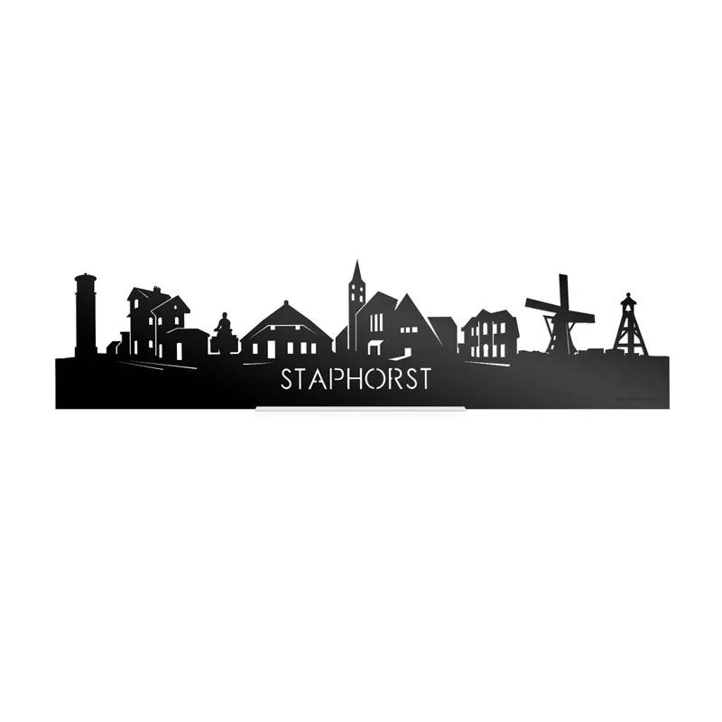 Standing Skyline Staphorst Zwart Glanzend