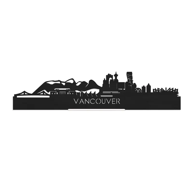 Standing Skyline Vancouver Black