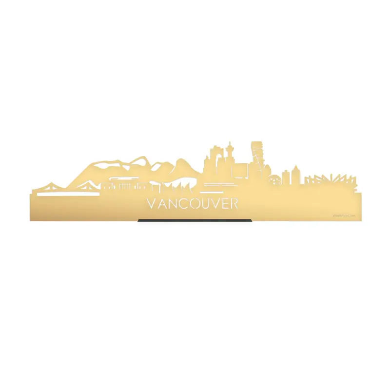 Standing Skyline Vancouver Goud Metallic