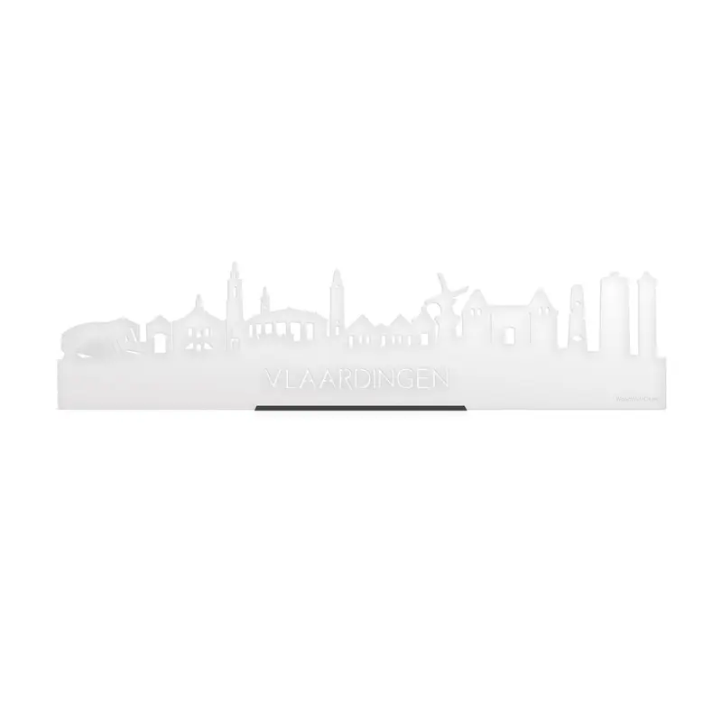Standing Skyline Vlaardingen Wit Glanzend