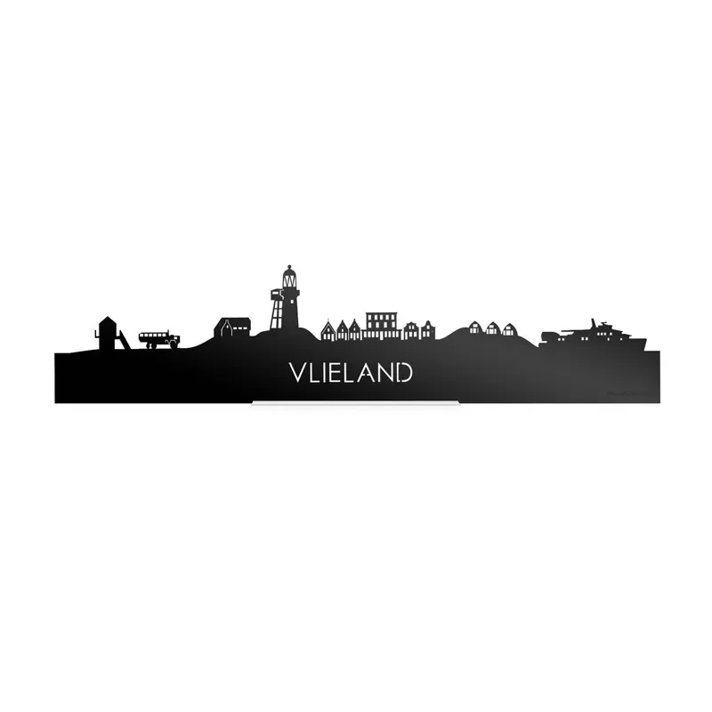 Standing Skyline Vlieland Zwart Glanzend
