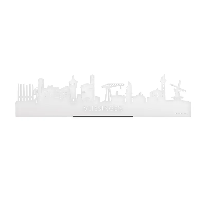 Standing Skyline Vlissingen Wit Glanzend