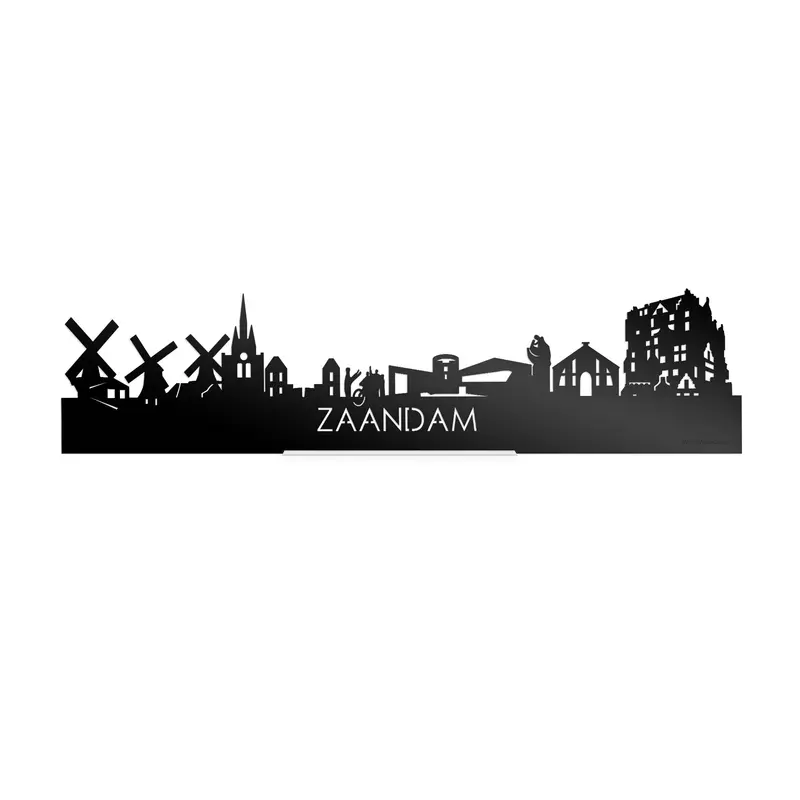 Standing Skyline Zaandam Zwart Glanzend