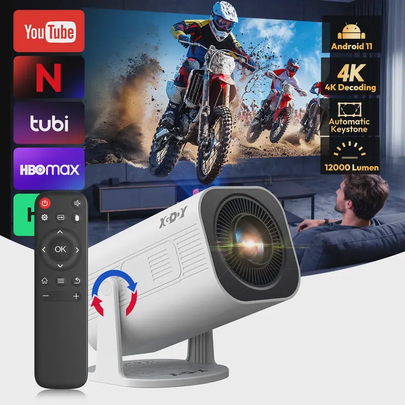XGODY 4K Mini Projector