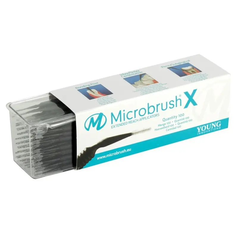 Young Innovations Microbrush® X Extra-Dun Applicators Zwart (100 st.)