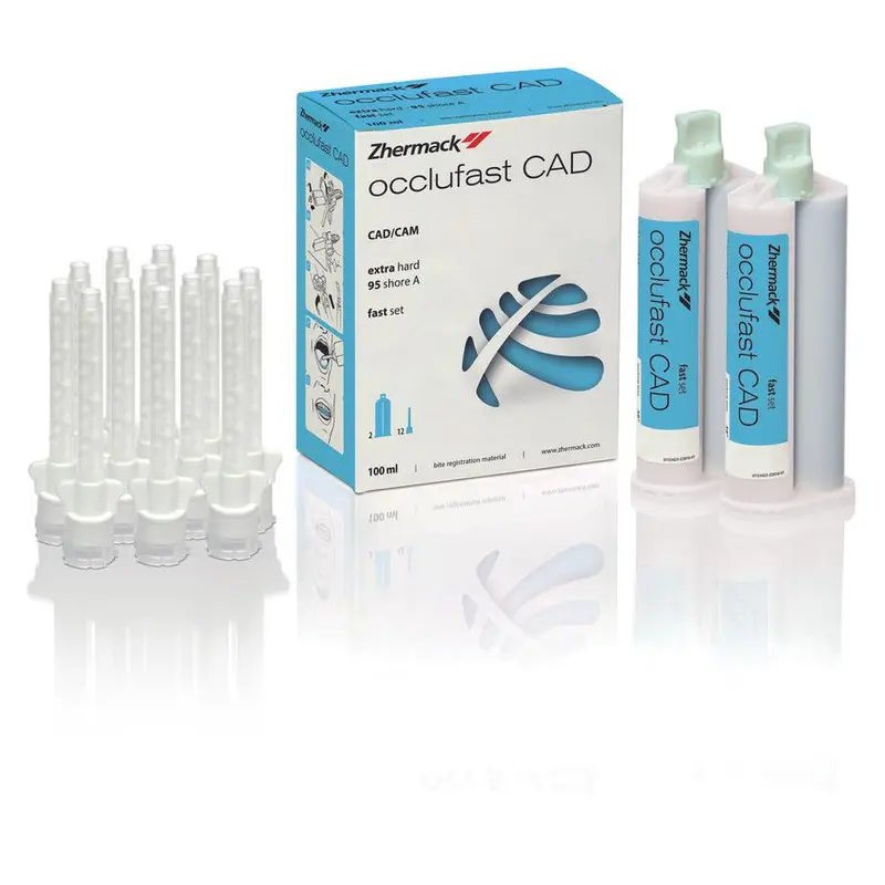 Zhermack Occlufast CAD (Base + Catalyst) (2 x 50 mL + 12 Tips)