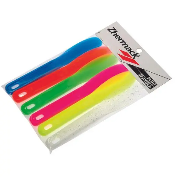 Zhermack Plastic Alginaatspatels - Fluorkleur (6 st.)